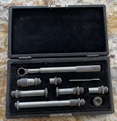 Vintage Central Tool Co. 7 PC Inside Micrometers No. 80A & 81A IN GOOD USED COND