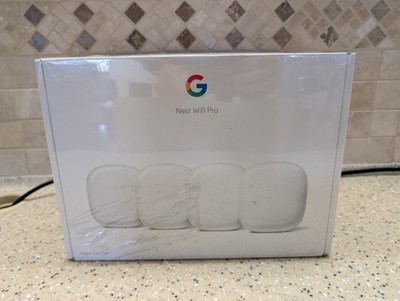 Google Nest Wifi Pro 6E 4-Pack (Snow) Model G6ZUC