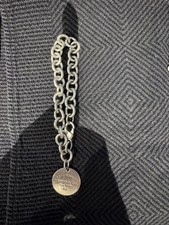 Return To Tiffany Glieder Armband Armkette Silber mit rundem Anhänger M 