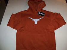 TEXAS LONGHORNS PULLOVER HOODED SWEATSHIRT YOUTH SIZE SMALL 8 NWT