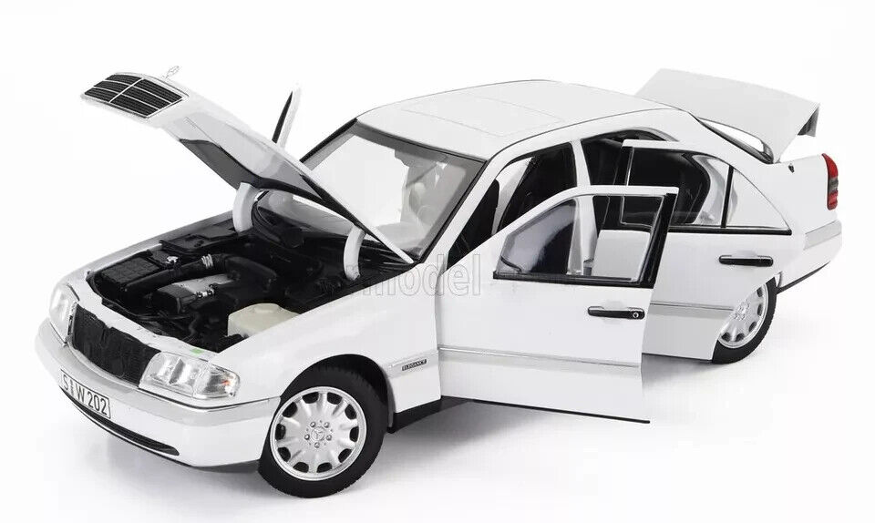 NOREV 1997 MERCEDES BENZ C200 (W202) POLAR WHITE DEALER NOREV 1997 MERCEDES BENZ C200 (W202) POLAR WHITE DEALER