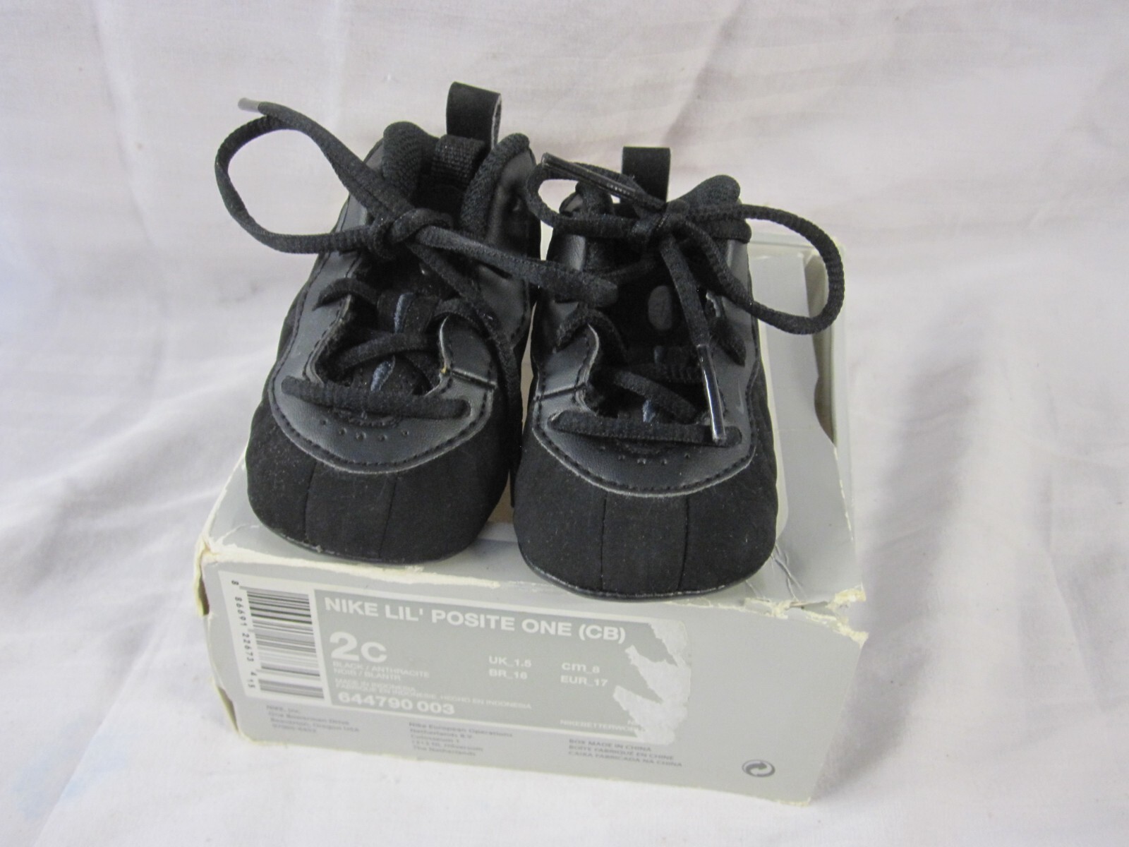 PONY Scarpe con culla Nike Little Posite One uomo 2C nere sintetiche mid top 644790 003