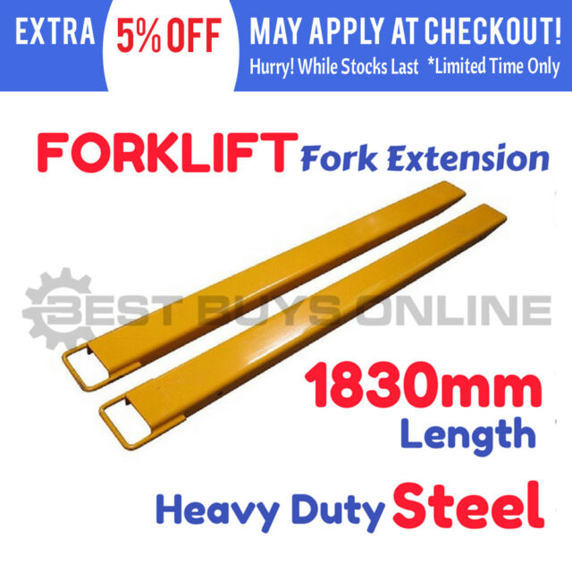 Forklift Fork Extensions Slippers Pair Heavy Duty Tines 1830 X 152 Mm For Sale Online