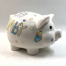 Piggy Bank A B C Baby Ceramic