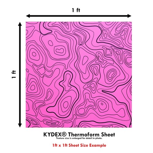 Infused KYDEX® Sheet - Topographic Map Camo Series - (Multiple Sizes Available) - Picture 65 of 120