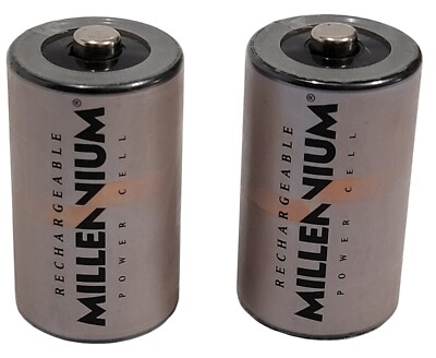 Vtg GE Rechargeable Nickel Cadmium Batteries Size D GATES ENERGY PRODUCTS INC.