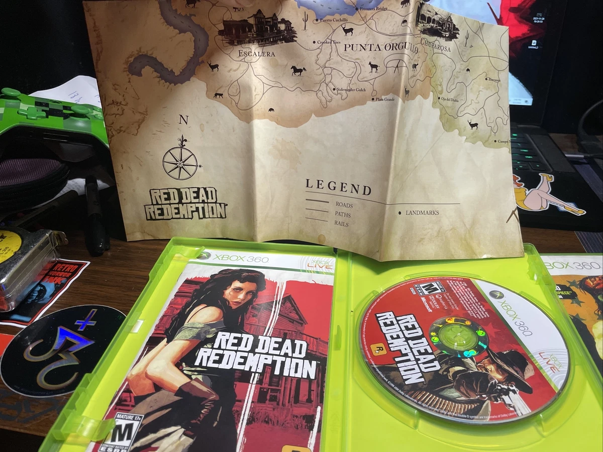 Red Dead Redemption (Microsoft Xbox 360, 2010) Tested Complete Includes Map  710425398216