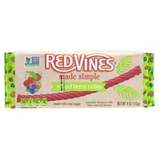Red Vines Licorice Tray Made Simple Mixed Berry Twist 4 Oz Brand New