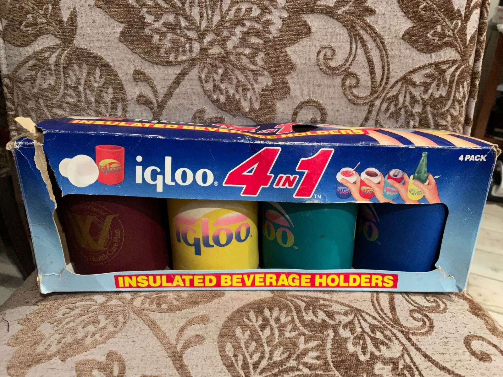 LOT 3 VTG 1987 Igloo Insulated Beverage Holders Can Cooler + Western Ohio