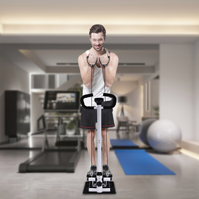 150kg Fitness Stepper Boden Schwarz Stehend Übung Schrittmaschine Mit Lenker