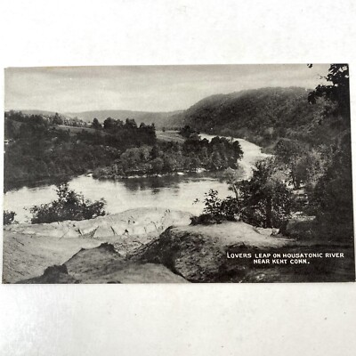 Lovers Leap On Housatonic River Kent Connecticut CT Vintage Postcard Unposted