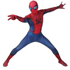 The Homecoming Spiderman Tuta Spider-Man Costume Cosplay Halloween Adulto Bambino