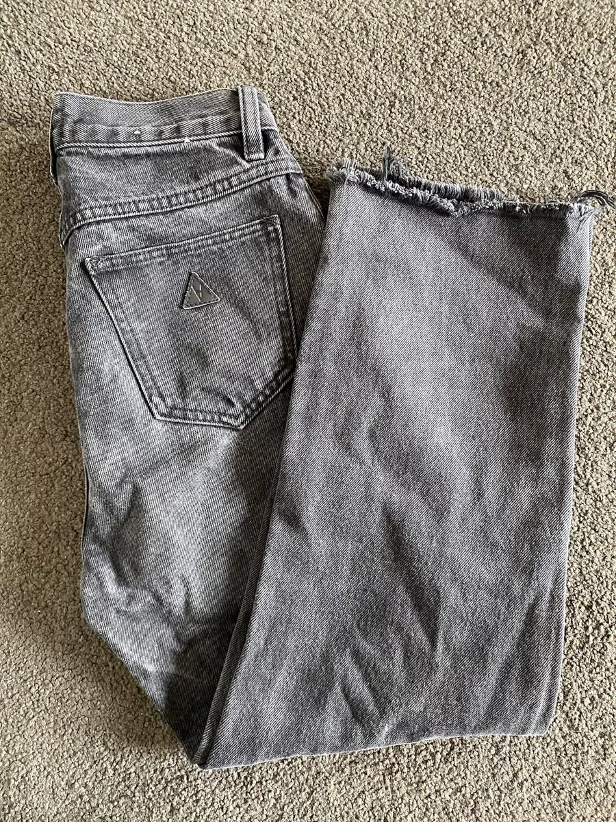 Grey cropped shop jeans