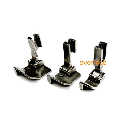  3 Set High Shank Single Needle Edge Guide Hemming Foot For Singer Consew Brothe