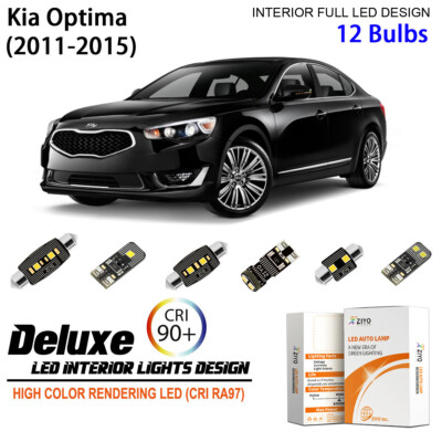 LED Interior Light Kit for Kia Optima 2011-2015 White LED Light Bulbs Upgrade