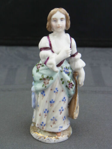 schöne alte Porzellan Figur  ca.1880 Frau vermutlich St.Petersburg - Bild 1 von 8