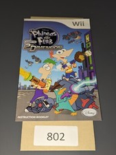 Phineas and Ferb: Across the 2nd Dimension Nintendo Wii, 2011 MANUAL ONLY