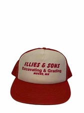 Vintage 80’s Illies & Sons Excavating & Grading Mound Minnesota Trucker Hat