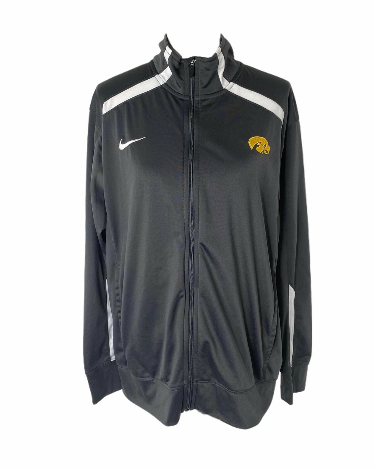 SACAI X NIKE Iowa Hawkeyes Nike Giacca Uomo Large Track Nera 2014 NCAA Outback Bowl