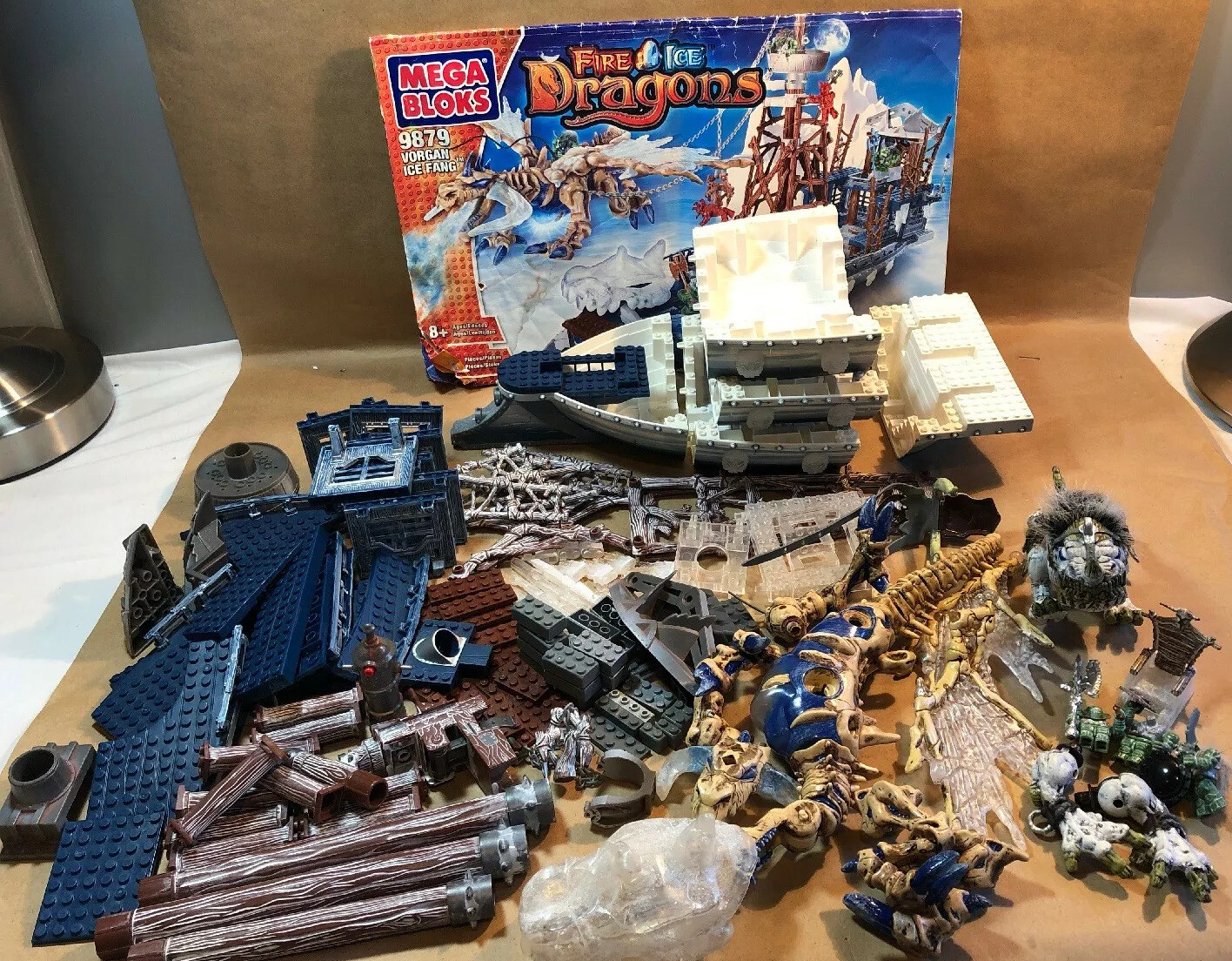 Vorgan Ice Fang Mega Blocks Bloks 9879 Dragons Fire and Ice 80% complete Vorgan Ice Fang Mega Blocks Bloks 9879 Dragons Fire and Ice 80% complete