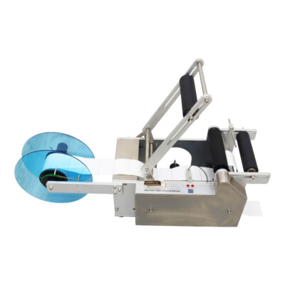 Semi-auto Round Bottle Labelling Machine Stainless Steel Stick Mark Labeller