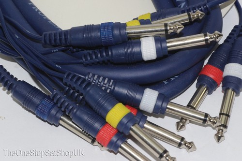 3m 4 Channel 1/4 Inch Stereo to Mono Professional OFC Stage Snake Link Cable - Afbeelding 7 van 12