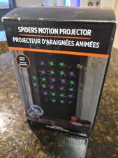 Spiders Motion Projector Halloween LED LIGHTS Indoor/ Outdoor Spooky - New