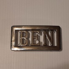 BEN Custom Personalized Name Belt Buckle -Put your name or word on Buckle