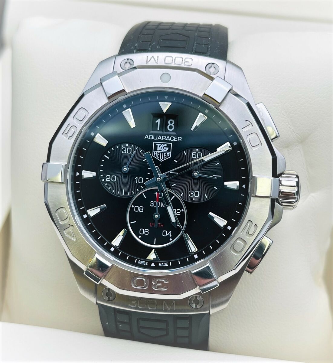 Tag Heuer Men's CAY1110.FT6041 '300 Aquaracer' Black Dial Tag Heuer Men's CAY1110.FT6041 '300 Aquaracer' Black Dial