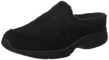 Easy Spirit Women's Travelfuzz Mule, Black 001, 9.5