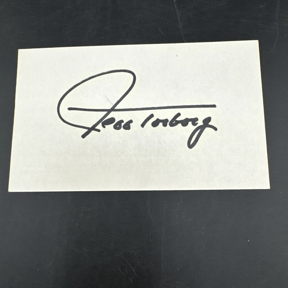 Cartão de índice autografado assinado por Jeff Torborg - Imagem 2 de 2
