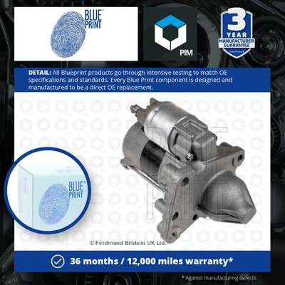 Starter Motor fits PEUGEOT 208 Mk1 1.4D 12 to 19 Blue Print 5802AA 5802EG 5802Z8
