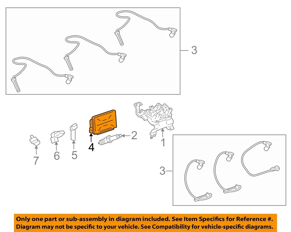 Módulo de control del motor usado (ECM) se adapta a: Pontiac Torrent 2006 control electrónico M Foto 3 de 4