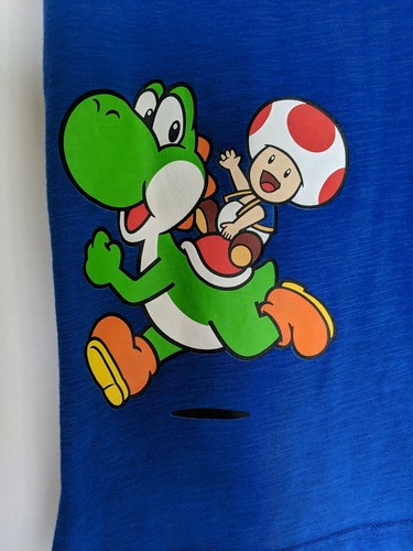 Super Mario T-Shirt Luigi Youth XXLARGE 18 front and back print. - Picture 7 of 9