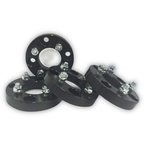 4PCS BLACK 4X114 3 TO 4X100 CONVERSION WHEEL ADAPTERS 25MM 1 INCH 12X1 