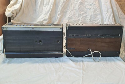 VINTAGE LOT OF 2 CASSETTE RECORDER PHILIPS RR523 * TELEFUNKEN