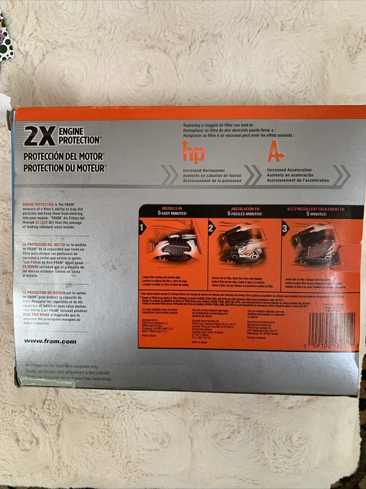 NUEVO FILTRO DE AIRE Protector Marco EXTRA CA10083 apto para Hyundai Sonata 2006-2010 Y otros Foto 2 de 3