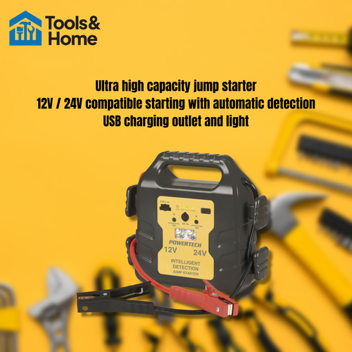 12V 24V Powertech Jump Starter 22200mAh Emergency Power Battery MB3759 - Picture 6 of 9