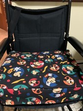 Mickey Mouse Transport Chair Seat Cover Blue Red Yellow 20x16.5x3 New