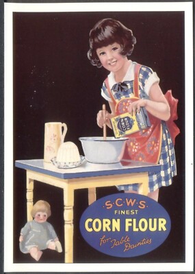 Moderne Postkarte: SCWS feinstes MAISMEHL. Repro Werbung (Opie ROCH14)