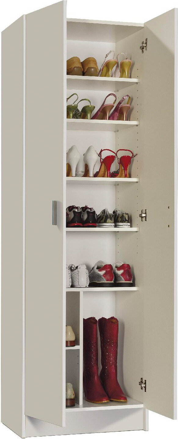 FORES HABITAT Armadio 2 Ante + 7 Ripiani Mobile Multiuso 59x37x180h cm 0071460