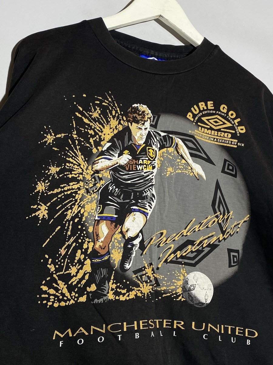 Vintage 90s Umbro Manchester United Mark Hughes Graphic Vintage 90s Umbro Manchester United Mark Hughes Graphic