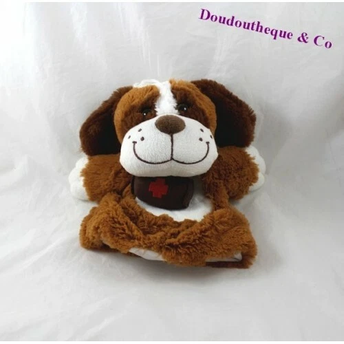 Tonneau Tonneau en Bois Chien Saint-Bernard ou Gros Chiens 0,5 litres Croix Suisse Robinet Laiton