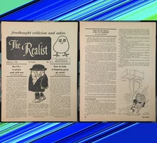 SIXTIES The REALIST #31 February 1962 Guindon Counterculture FBI Lenny Perlman !