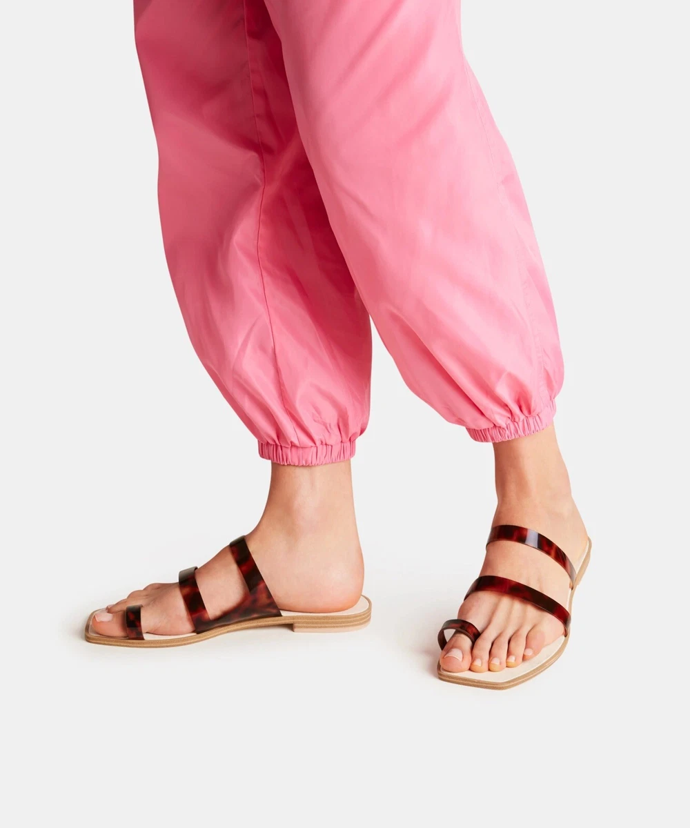 Dolce Vita Isala Sandals Tortoise Brown Toe Ring Flats 8.5 75 eBay