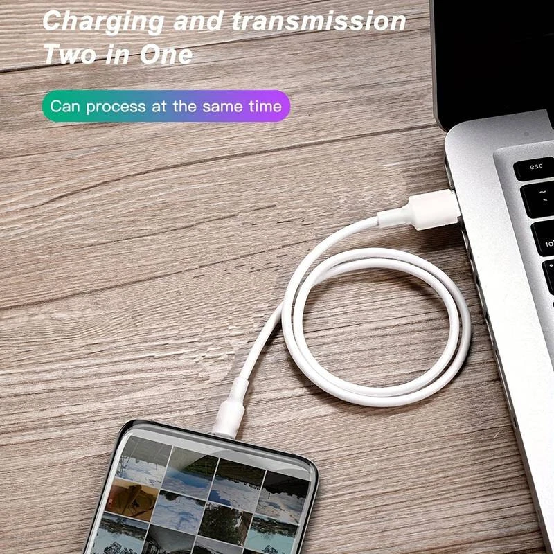 2X Cable de Carga USB C 1M Cable de Datos Cable de Carga Rápida para Samsung Xiaomi NUEVO Foto 3 de 4