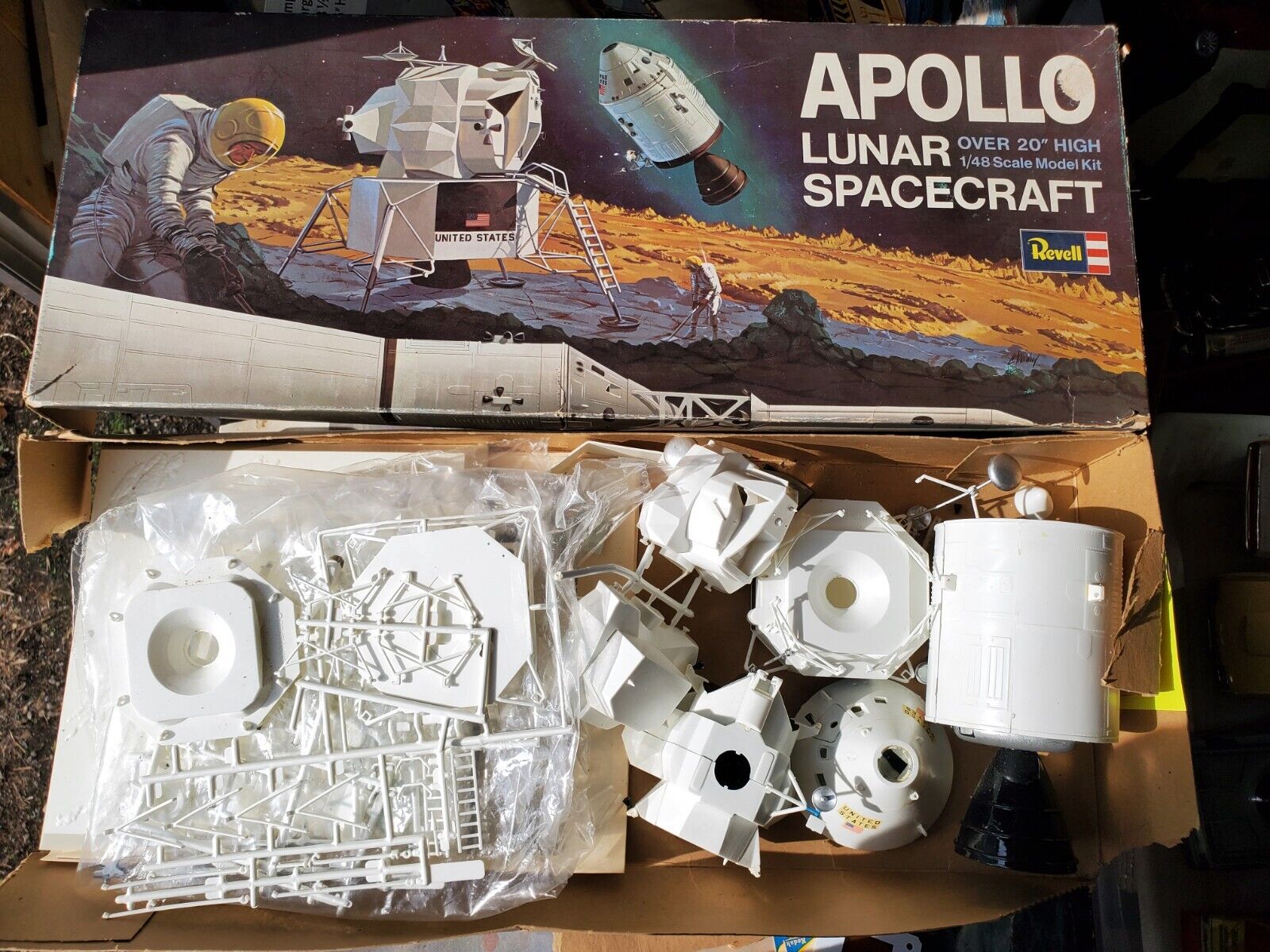 Revell 3702 Apollo 11 Astronaut on the Moon Plastic Model Kit Includes Paint  and Glue 1:8 Scale 