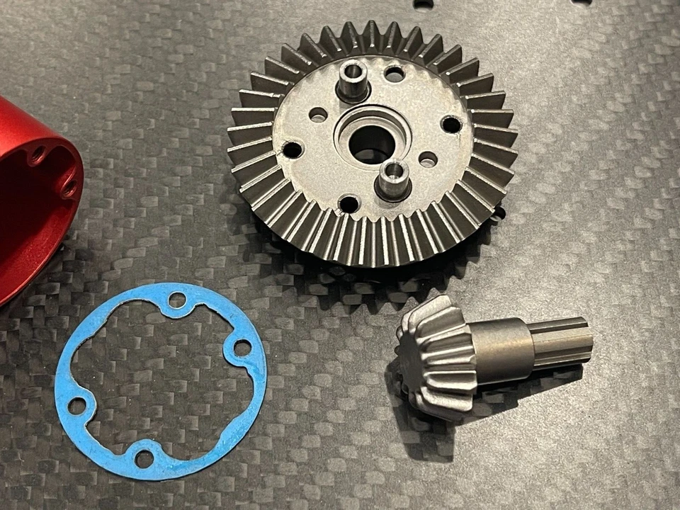 Aluminum differential Diff Case+Spur Gear + Pinion Arrma Senton 3s BLX - Image 2 of 4