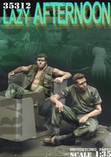 BRAVO 6 35312 VIETNAM WAR US SOLDIERS "LAZY AFTERNOON" PHOTOETCHED 2 FIGURES 