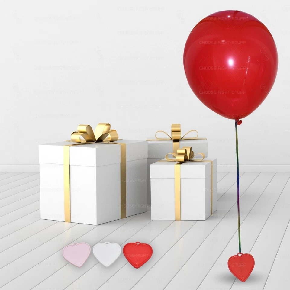 Caja de 10 Pasteles Peso Helio Globo Pesas Boda Bautizo Cumpleaños Fiesta Reino Unido Foto 4 de 4